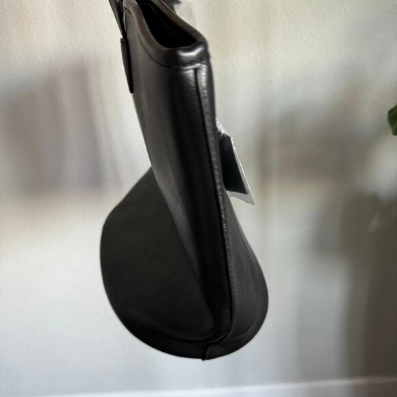 Abercrombie & Fitch Black Vegan Leather Tote Bag NWT - Picture 10 of 12